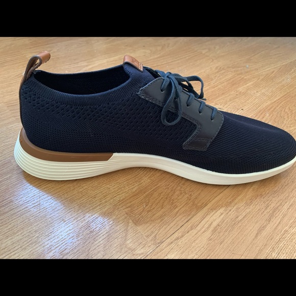Wolf & Shepherd Swiftknit Derby Navy Sneakers 13 Worn Once Impeccable $189 - Picture 6 of 12